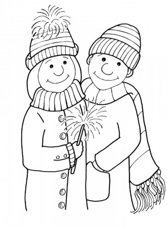 Bonfire Night 2 Coloring Page - Free Printable Coloring Pages for Kids