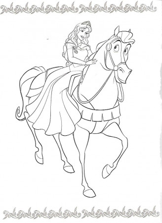 Pin by Melissa Eyster on Disney :) | Horse coloring pages, Disney coloring  pages, Barbie coloring pages