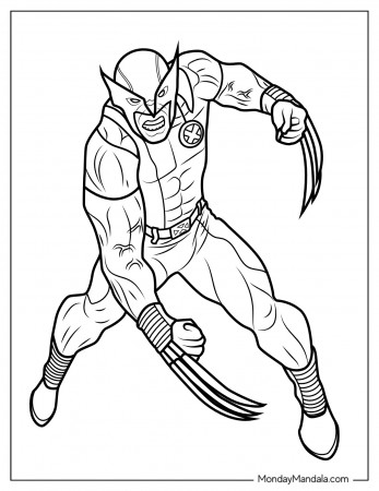 Wolverine Coloring Pages (Free PDF ...