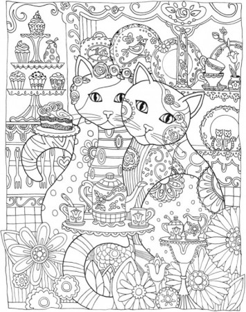 Freebie: Cat Mandala Coloring Page ...