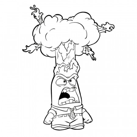 Anger from Inside Out 2 coloring page ...