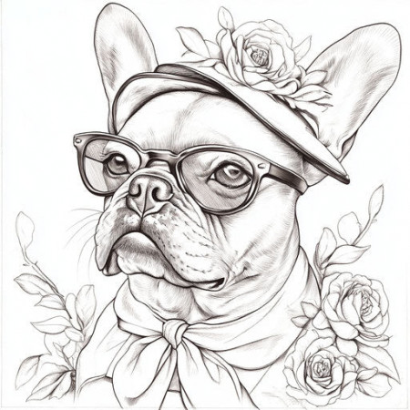 French Bulldog Coloring Pages – IMAGELLA