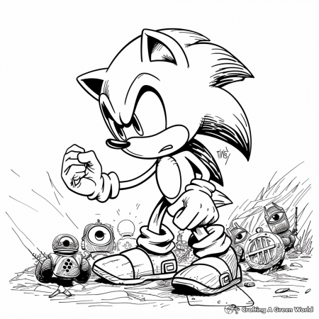 Sonic 2 Coloring Pages - Free & Printable!