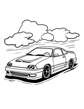 JDM cars coloring pages
