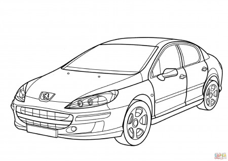 Peugeot 407 coloring page | Free ...