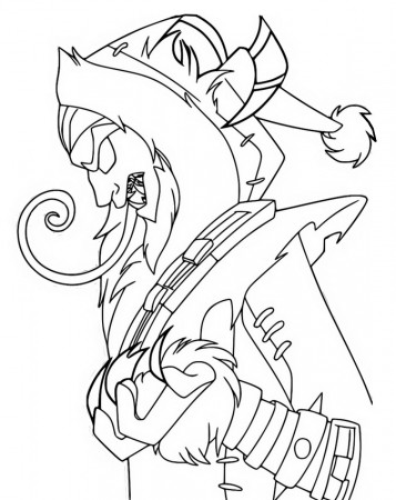 Coloring page Fortnite Christmas : Krampus 9