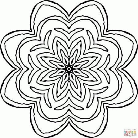 Vintage Abstract Design coloring page | Free Printable Coloring Pages