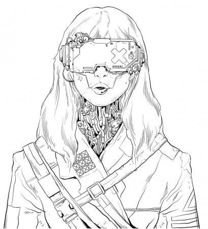 Cyberpunk 2077 Coloring Pages - Free Printable Coloring Pages for Kids