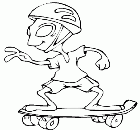 Drawing Skateboard #139333 (Transportation) – Printable coloring pages