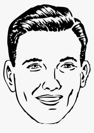 Man Face Coloring Page, HD Png Download , Transparent Png Image - PNGitem