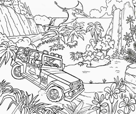 lego jurassic world coloring - Clip Art Library