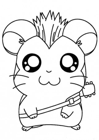 Cute Hamster Coloring Pages (PDF Printable) - Coloringfolder.com | Cartoon coloring  pages, Animal coloring pages, Cute cartoon characters