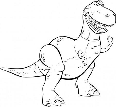 Rex Toy Story coloring page - free printable coloring pages on coloori.com