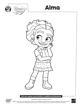 Alma Coloring Page | Kids Coloring Pages | PBS KIDS for Parents