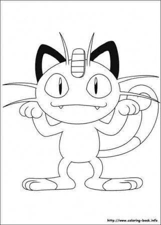 Pokemon coloring pages meowth – Huangfei.info