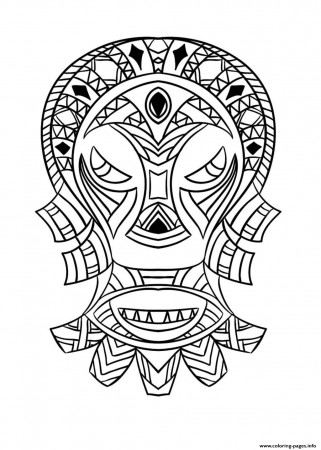african mask coloring page. african colouring pages congo coloring ...