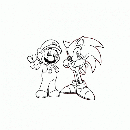 sonic coloring pages - Clip Art Library