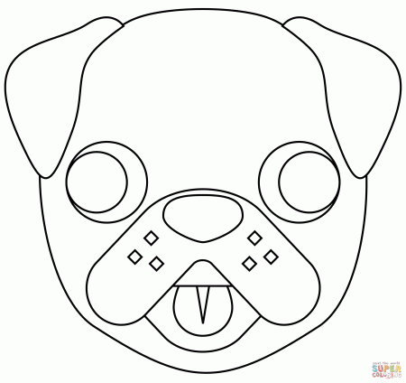 Dog Face coloring page | Free Printable Coloring Pages