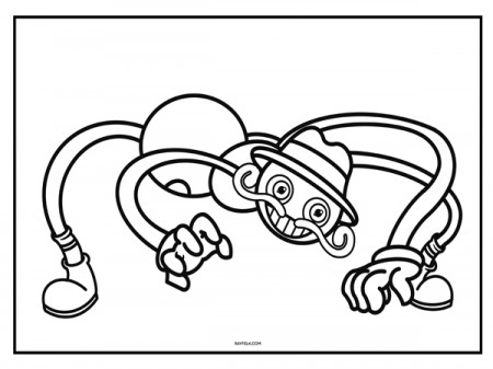 Poppy Playtime - Huggy Wuggy Coloring Page