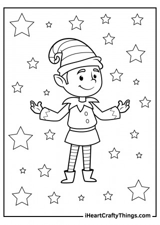 Christmas Elves Coloring Pages (Updated 2023)