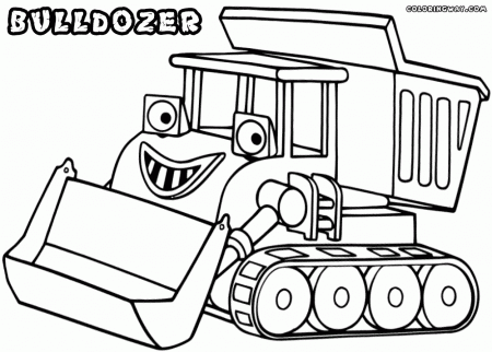 Bulldozer coloring pages | Coloring pages to download and print
