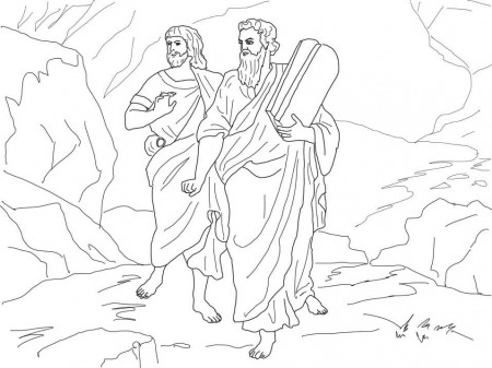 Ten Commandments 2 Coloring Page - Free Printable Coloring Pages for Kids