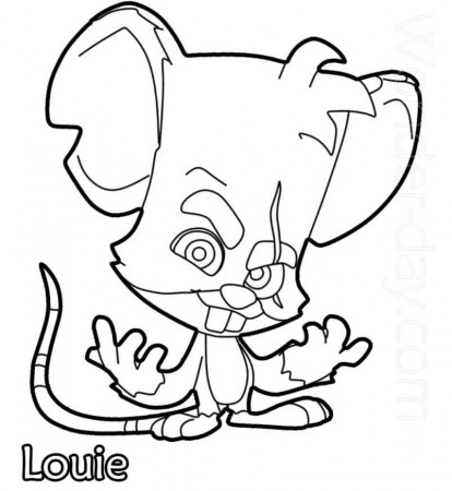 Louie Zooba Coloring Page - Free Printable Coloring Pages for Kids
