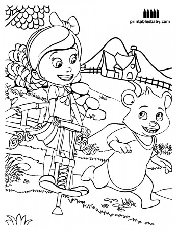 Goldie And Bear Coloring Pages at GetDrawings | Free download
