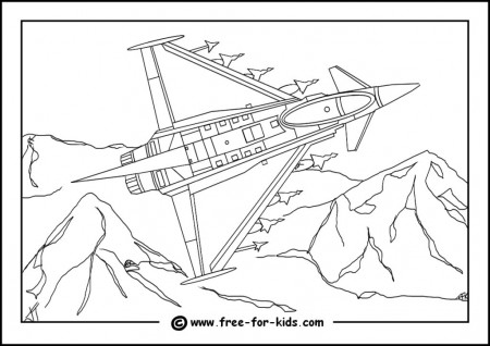 Aeroplane Colouring Pages - www.free-for-kids.com