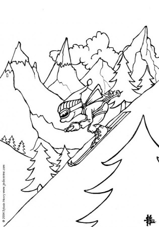 Techies&Gamerz Arena: Coloring Pages Snowboarding