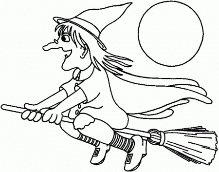 A Witch Coloring Pages - Coloring Pages For All Ages