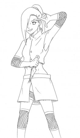 Ino Yamanaka Coloring Pages Sketch Coloring Page