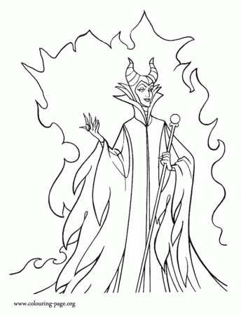 Maleficent - Powerful Maleficent coloring page