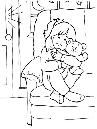When I Am Afraid Coloring Page | Sermons4Kids