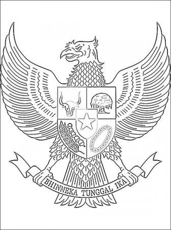National Emblem of Indonesia Coloring Page - Free Printable Coloring Pages  for Kids