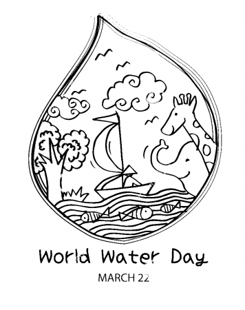 World Water Day for Kids Coloring Pages - World Water Day Coloring Pages - Coloring  Pages For Kids And Adults
