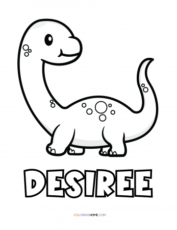 Desiree dinosaur coloring page