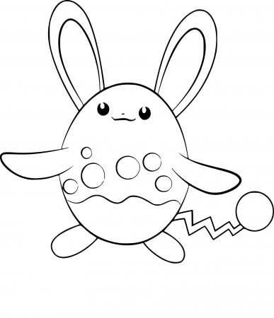 Azumarill Pokemon coloring page - free ...