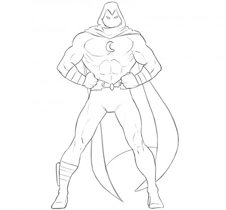 How to Draw Moon Knight - Geek-Blog.net