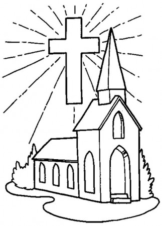 Free Coloring Sheets Of Churches - High Quality Coloring Pages