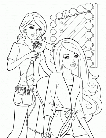 Barbie Girl Coloring Pages - Coloring Page Photos