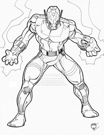 Ultron Coloring Pages Sketch Coloring Page