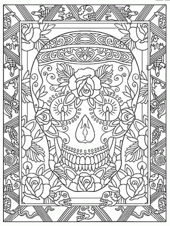 Day Of The Dead - Coloring Pages for Kids and for Adults