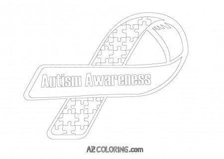 Autism Awareness Coloring Page