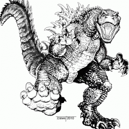New Godzilla Coloring Page Free Printable Coloring Pages - Widetheme
