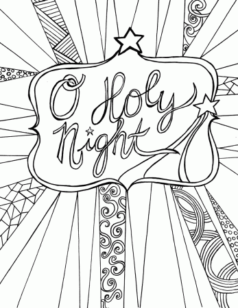 Free adult coloring page printable - christmas — Clumsy Crafter