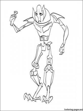 General Grievous coloring page