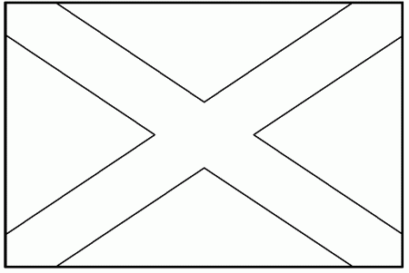 Scotland Flag Coloring Page