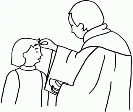 Ash Wednesday Coloring Page