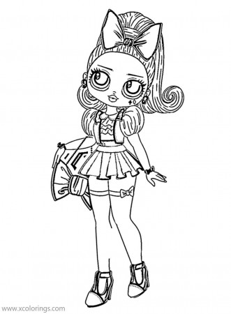 OMG Doll Coloring Pages Wandering B.B - XColorings.com